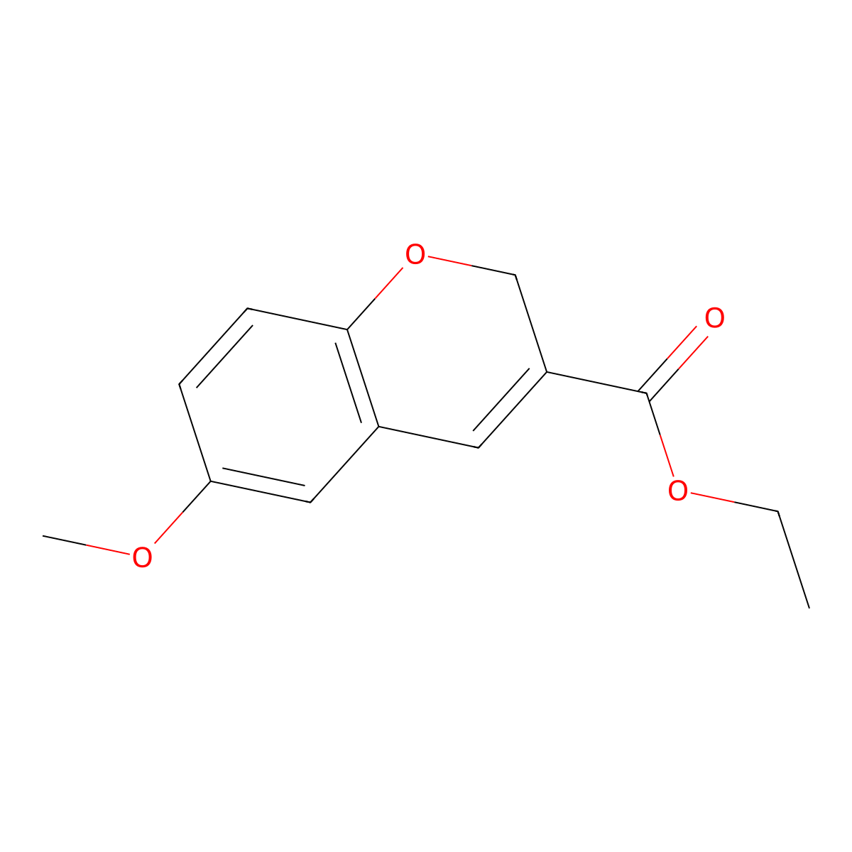 ethyl 6-methoxy-2H-chromene-3-carboxylate molecular structure, CAS 57543-61-0