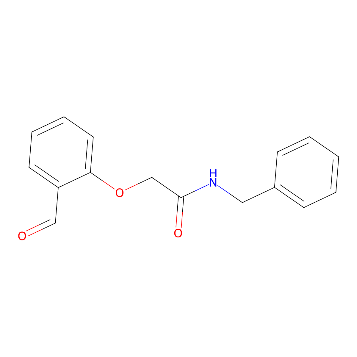 N-benzyl-2-(2-formylphenoxy)acetamide molecular structure, CAS 575448-44-1