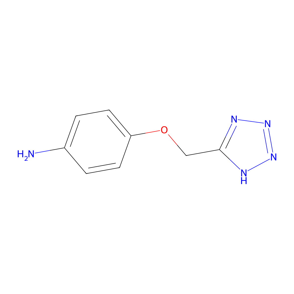 4-[(1H-1,2,3,4-tetrazol-5-yl)methoxy]aniline molecular structure, CAS 575474-47-4