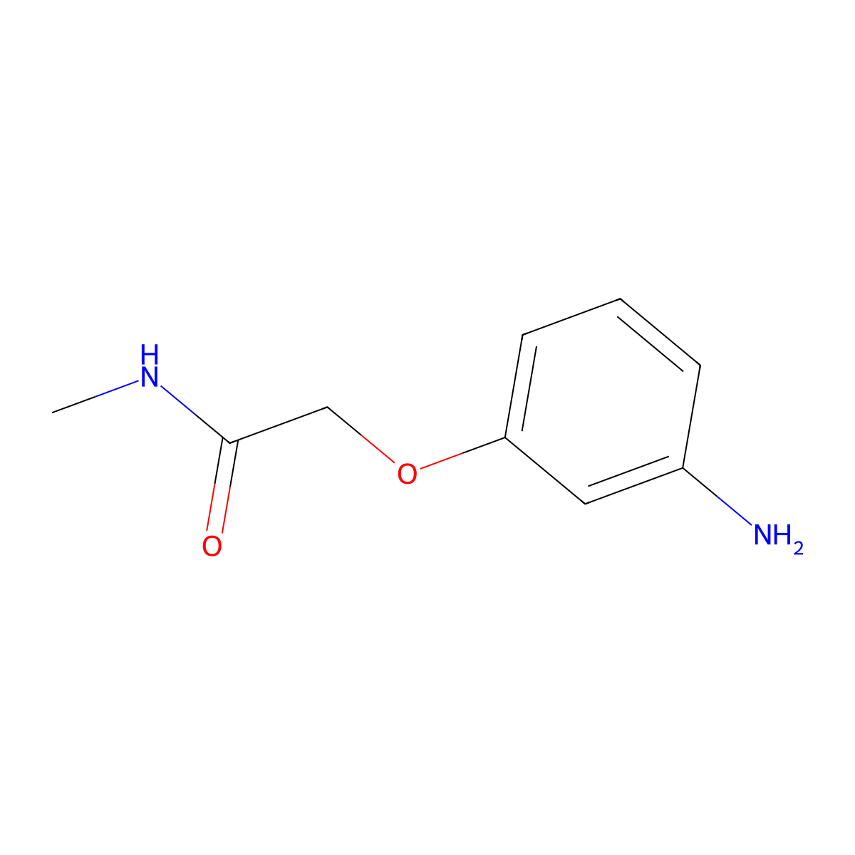 2-(3-aminophenoxy)-N-methylacetamide molecular structure, CAS 575479-85-5