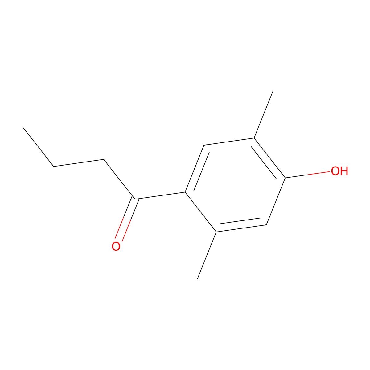 1-(4-Hydroxy-2,5-dimethylphenyl)butan-1-one molecular structure, CAS 575487-37-5