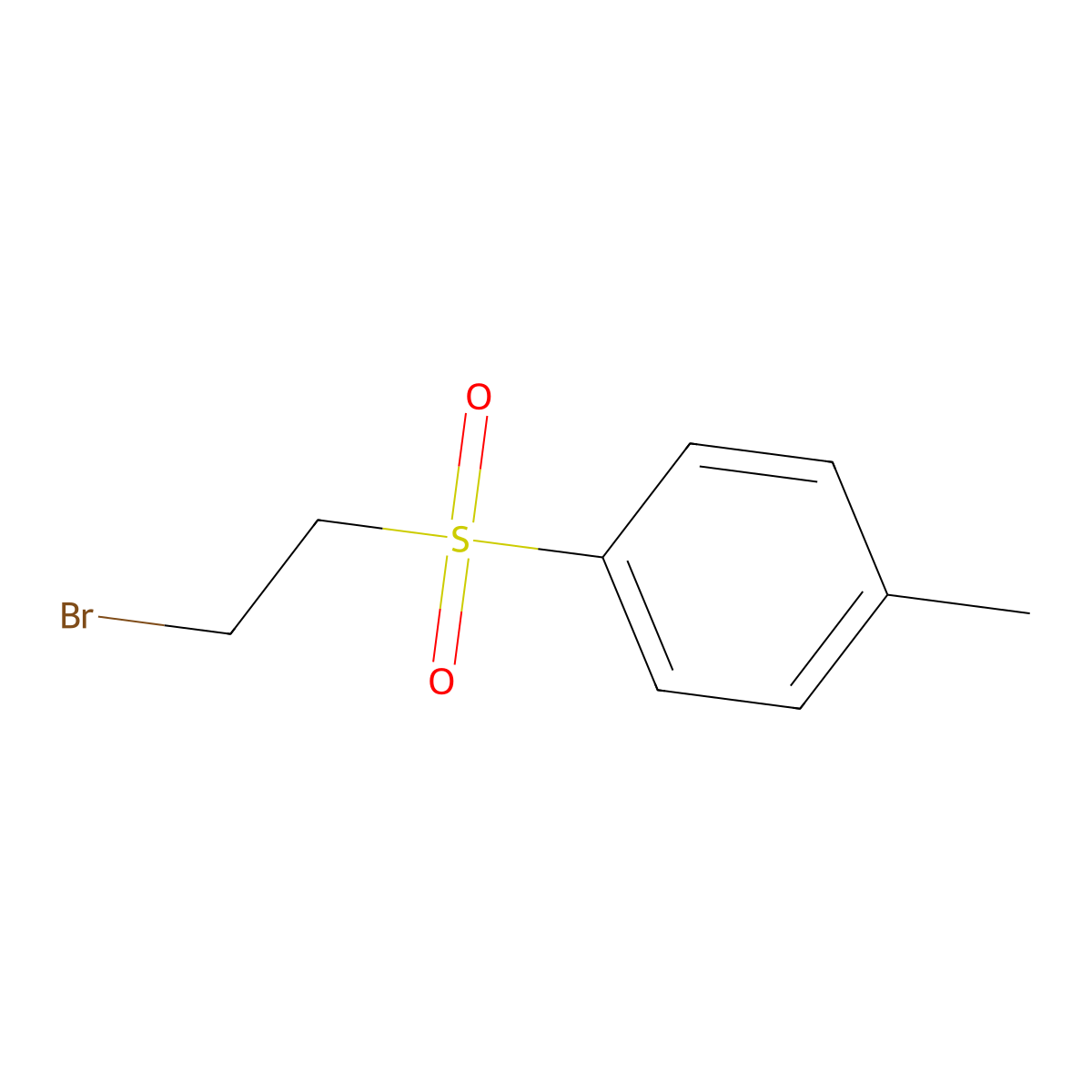 1-[(2-Bromoethyl)sulfonyl]-4-methylbenzene molecular structure, CAS 5755-76-0