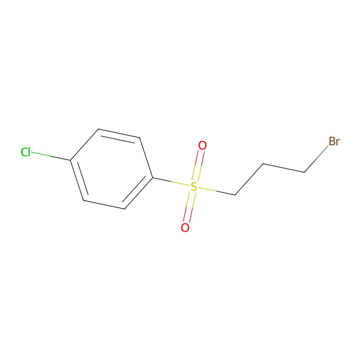 1-(3-Bromopropanesulfonyl)-4-chlorobenzene molecular structure, CAS 5755-82-8