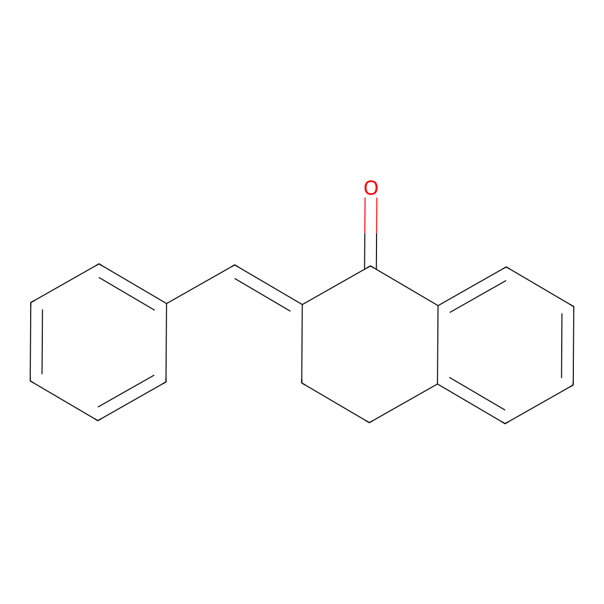 (2E)-3,4-Dihydro-2-(phenylmethylene)-1(2H)-naphthalenone molecular structure, CAS 57558-64-2