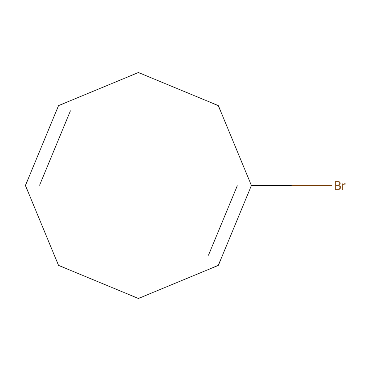 1,5-Cyclooctadiene, 1-bromo- molecular structure, CAS 57559-44-1