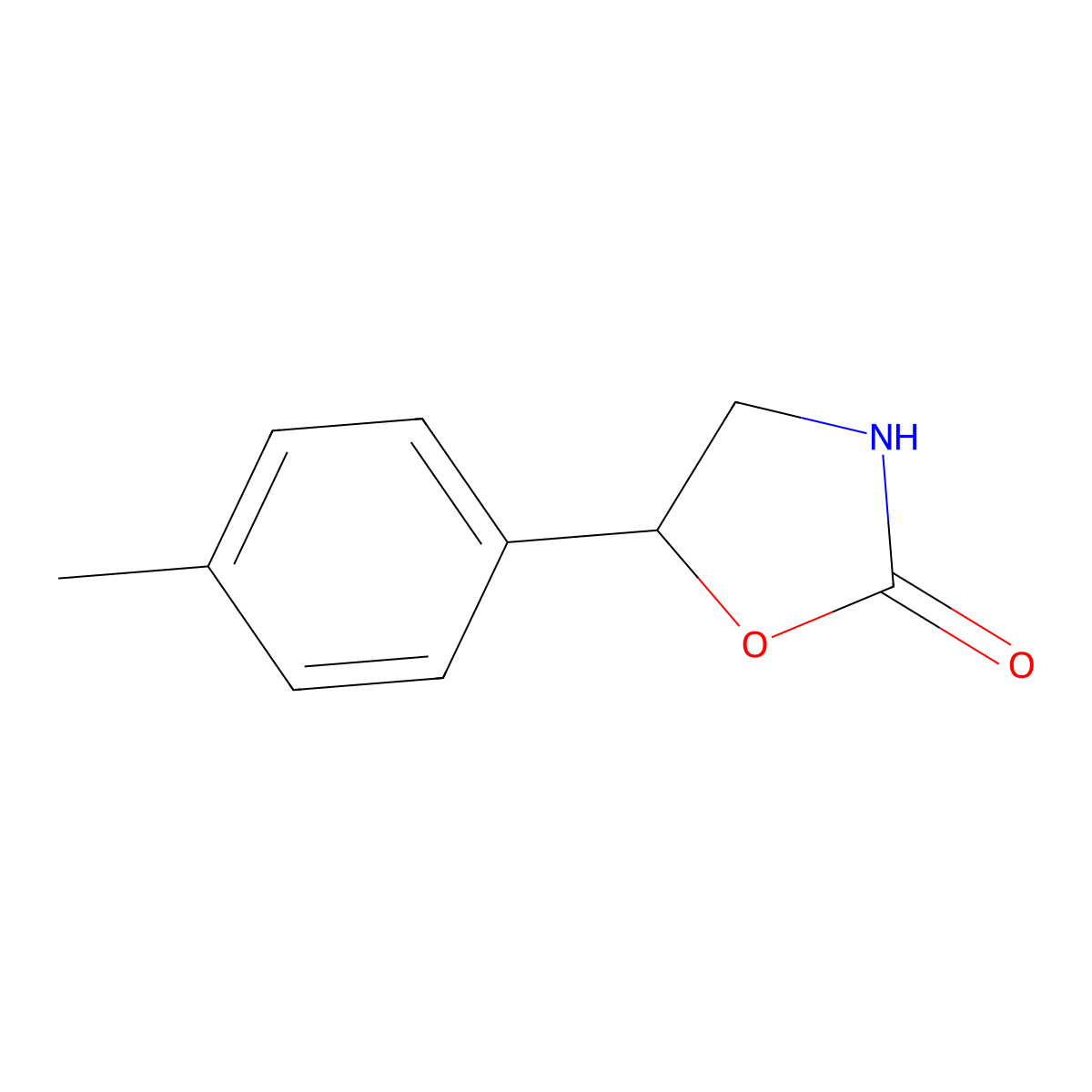 5-(4-Methylphenyl)-1,3-oxazolidin-2-one molecular structure, CAS 57560-60-8