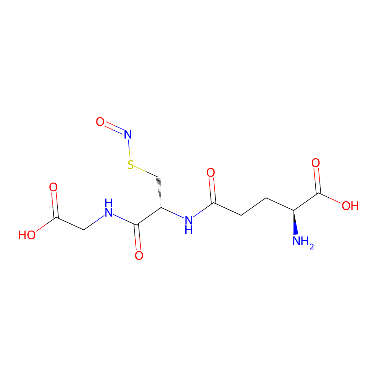 S-Nitrosoglutathione molecular structure, CAS 57564-91-7