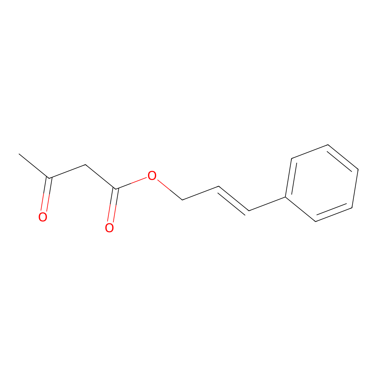 3-Phenyl-2-propen-1-yl 3-oxobutanoate molecular structure, CAS 57582-46-4