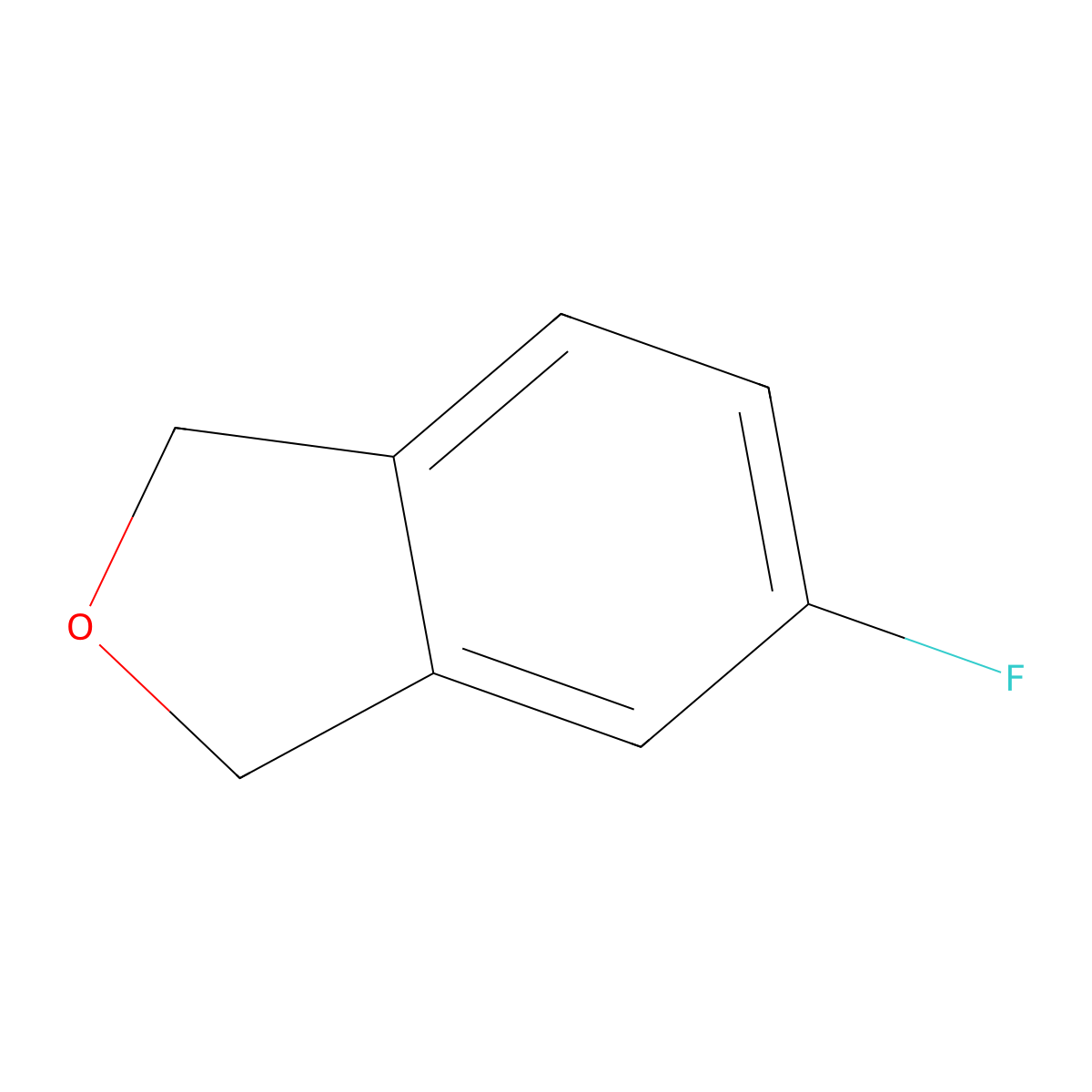 5-Fluoro-1,3-dihydroisobenzofuran molecular structure, CAS 57584-70-0