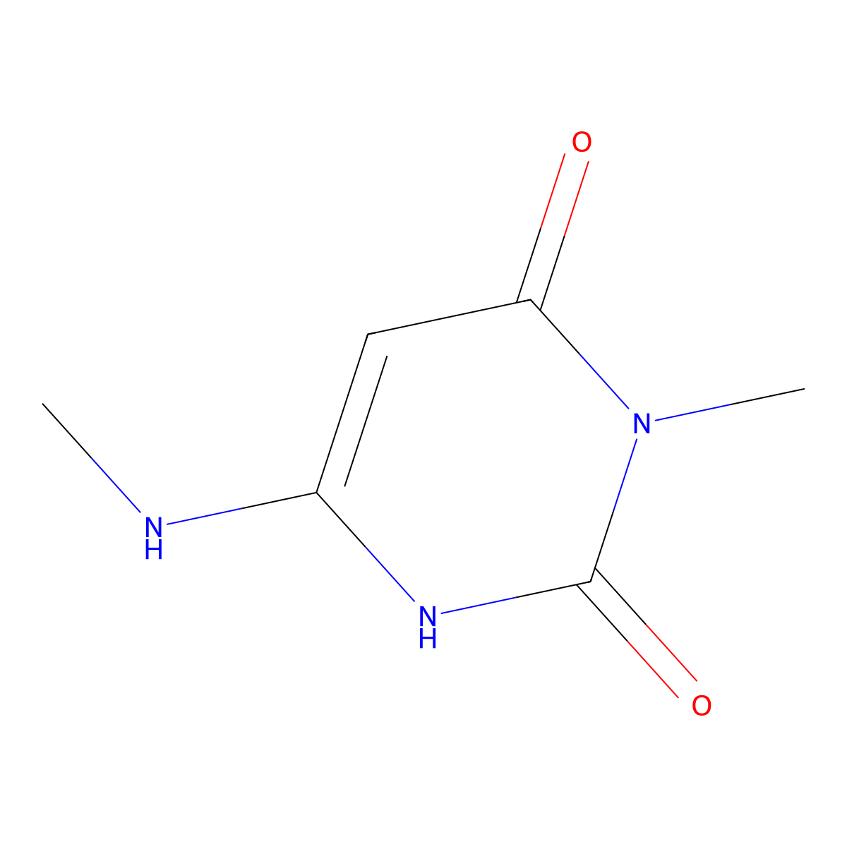 3-Methyl-6-methylaminouracil molecular structure, CAS 5759-63-7