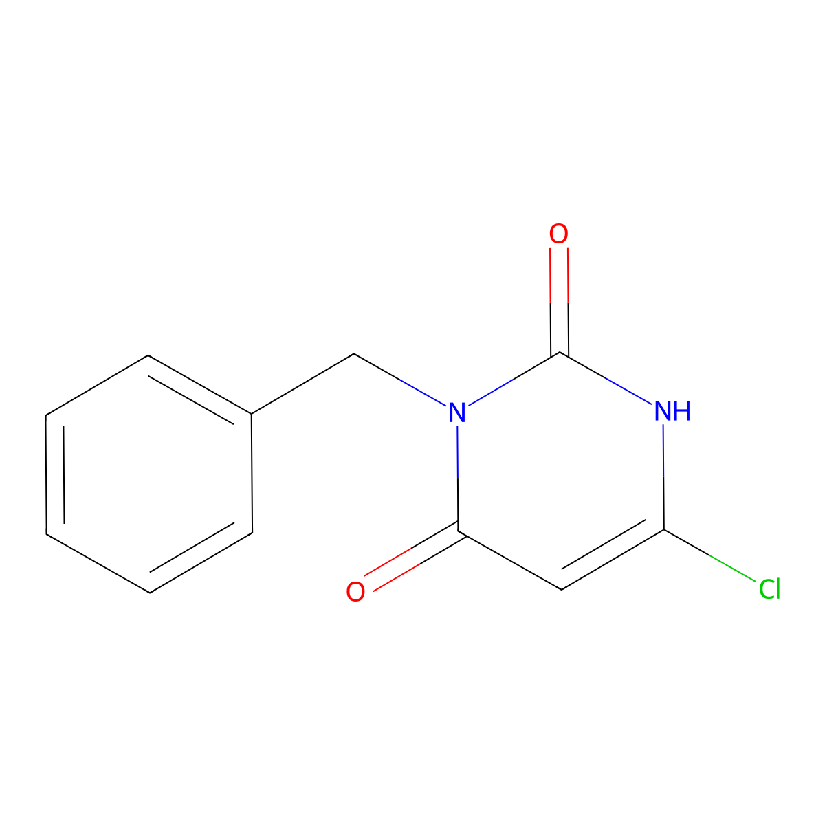 3-benzyl-6-chloro-1H-pyrimidine-2,4-dione molecular structure, CAS 5759-76-2