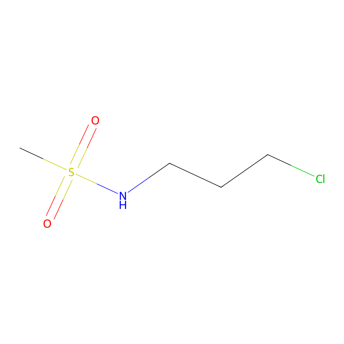 n-(3-Chloropropyl)methanesulfonamide molecular structure, CAS 57590-72-4