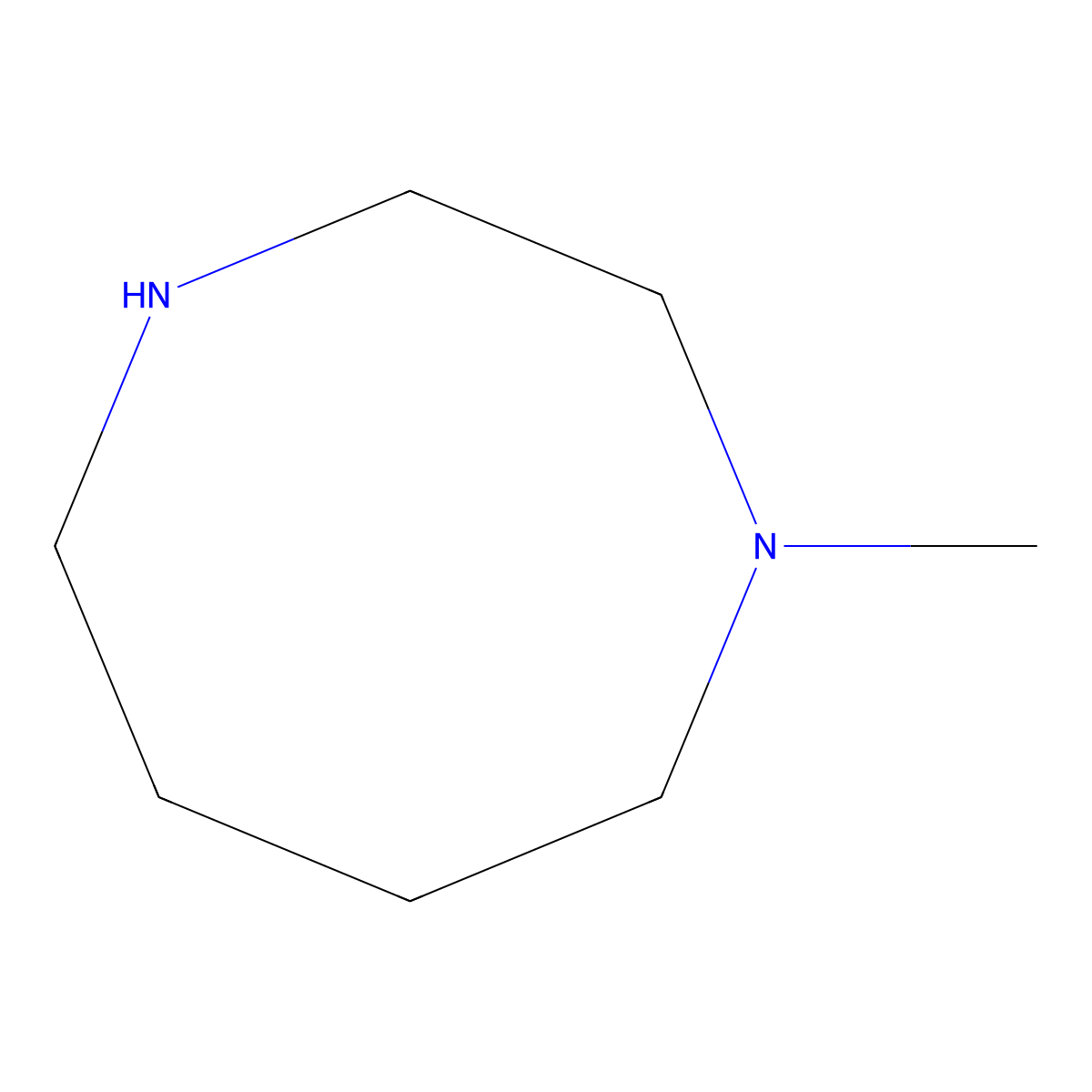 1-Methyl-1,4-diazocane molecular structure, CAS 57591-16-9