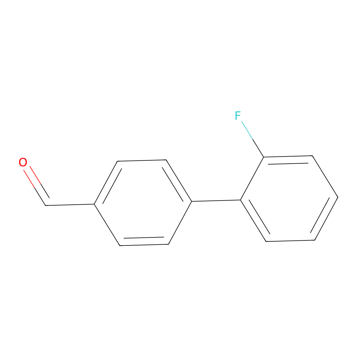 2'-Fluorobiphenyl-4-carbaldehyde molecular structure, CAS 57592-42-4