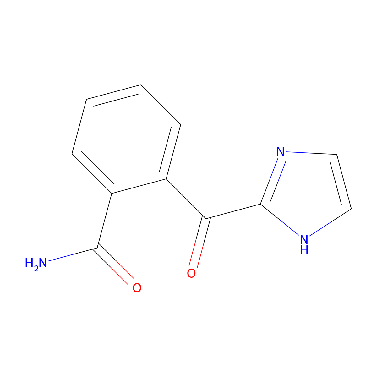 Benzamide, 2-(1H-imidazol-2-ylcarbonyl)- molecular structure, CAS 57594-27-1