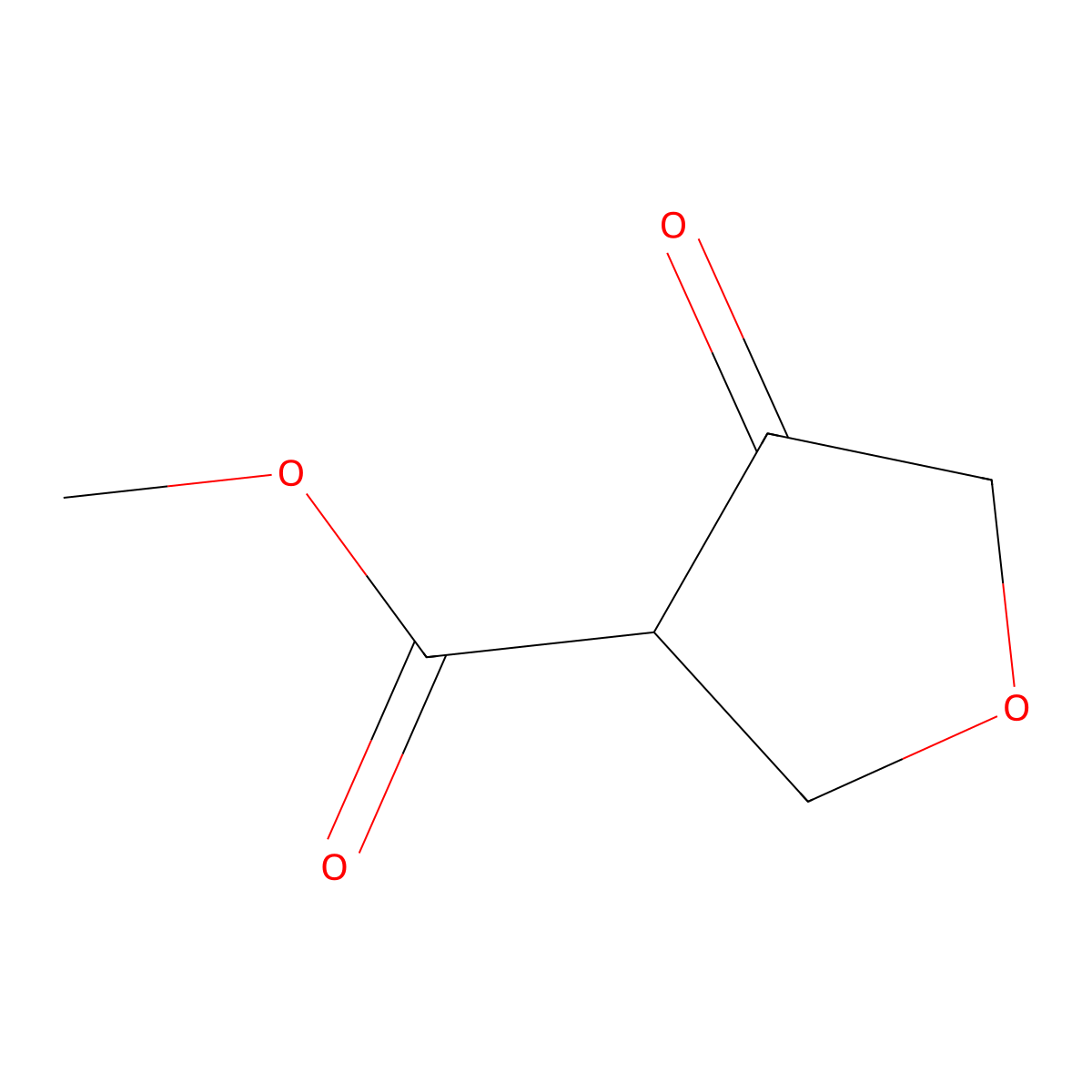 Methyl 4-oxooxolane-3-carboxylate molecular structure, CAS 57595-23-0