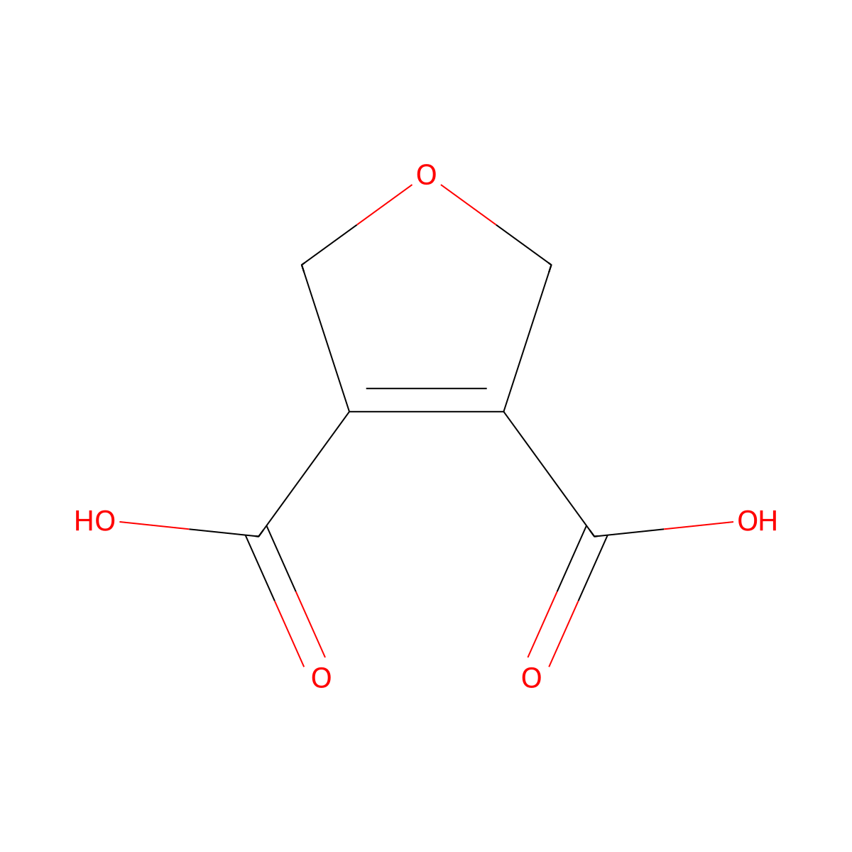 2,5-Dihydrofuran-3,4-dicarboxylic acid molecular structure, CAS 57595-25-2