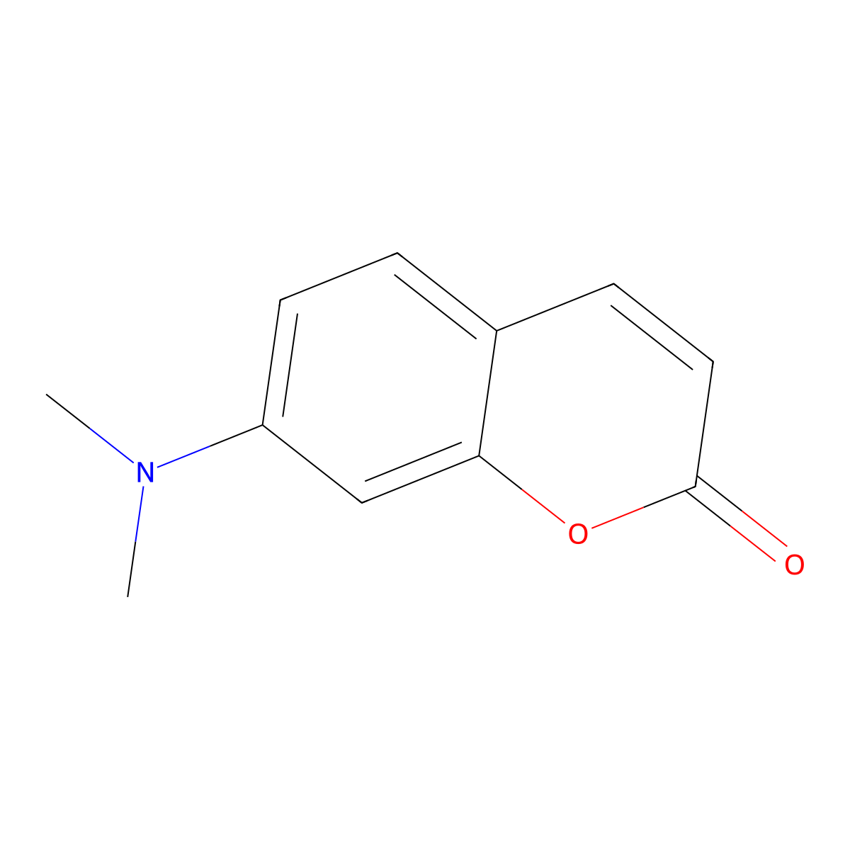 7-Dimethylaminocoumarin molecular structure, CAS 57597-38-3