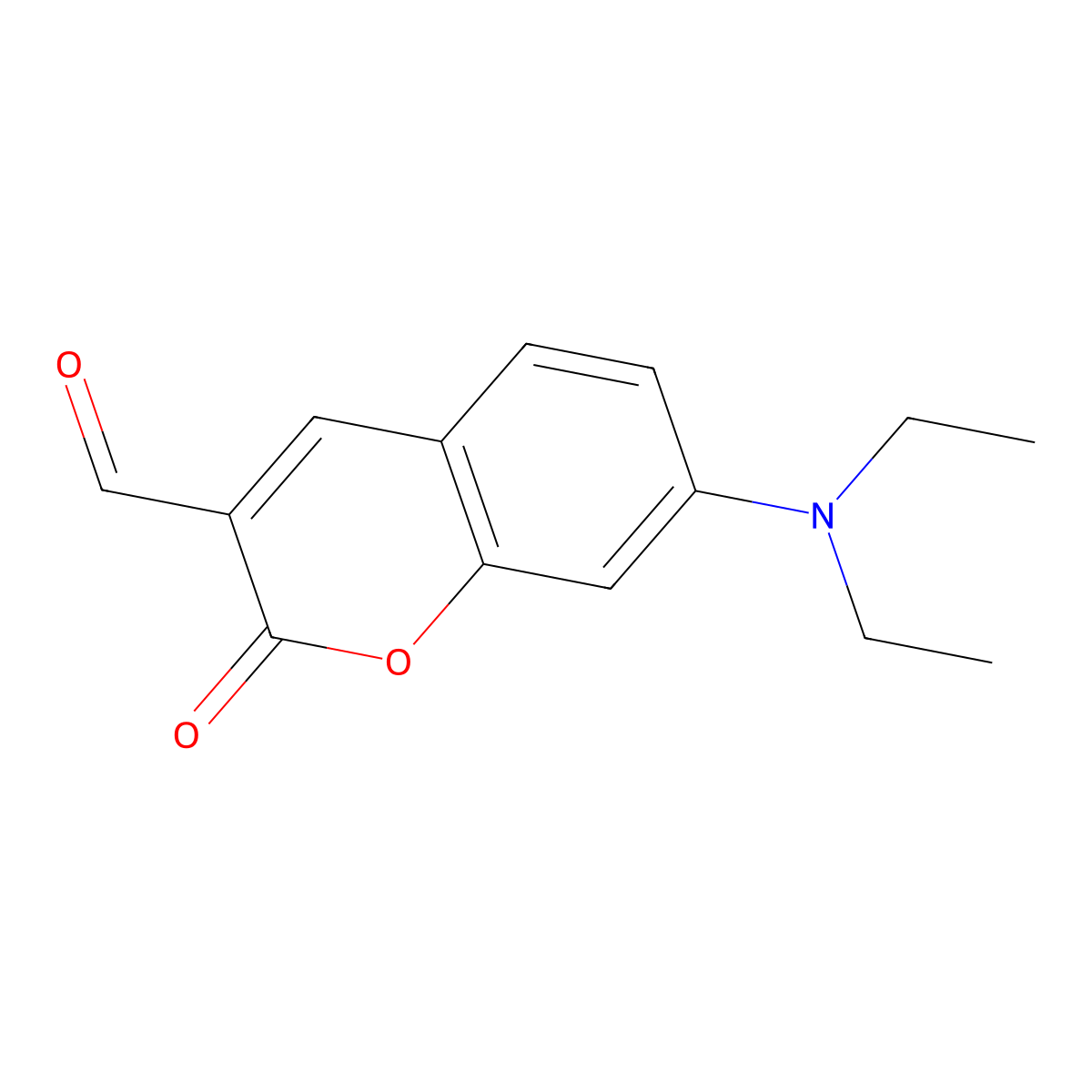 7-(Diethylamino)-2-oxo-2H-chromene-3-carbaldehyde molecular structure, CAS 57597-64-5