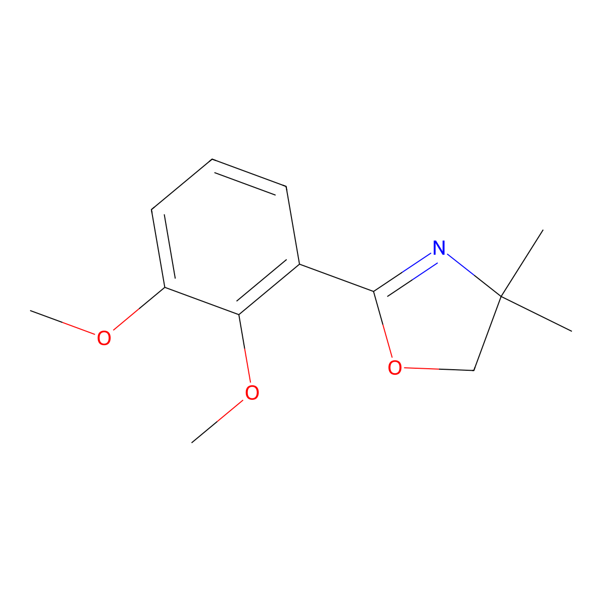 2-(2,3-Dimethoxyphenyl)-4,4-dimethyl-4,5-dihydrooxazole molecular structure, CAS 57598-32-0