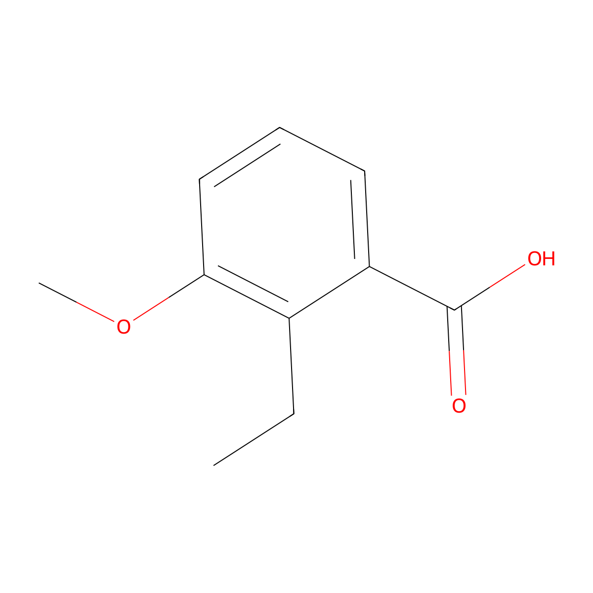 2-Ethyl-3-methoxybenzoic acid molecular structure, CAS 57598-51-3