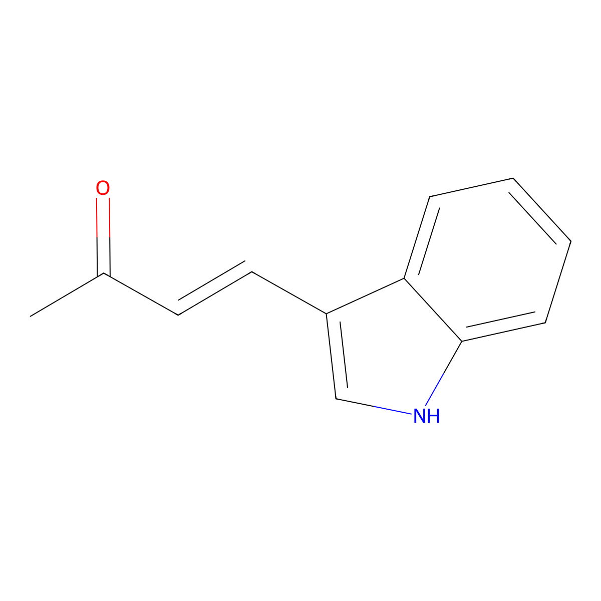 4-(1H-indol-3-yl)but-3-en-2-one molecular structure, CAS 57598-80-8