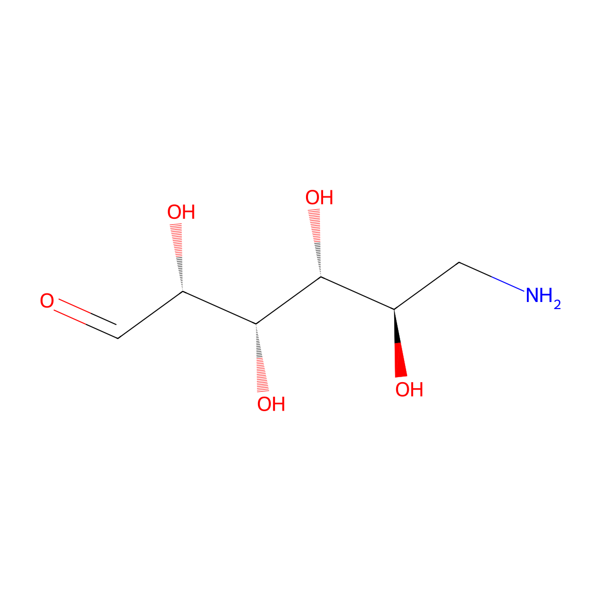 6-Amino-6-deoxyglucopyranose molecular structure, CAS 576-47-6