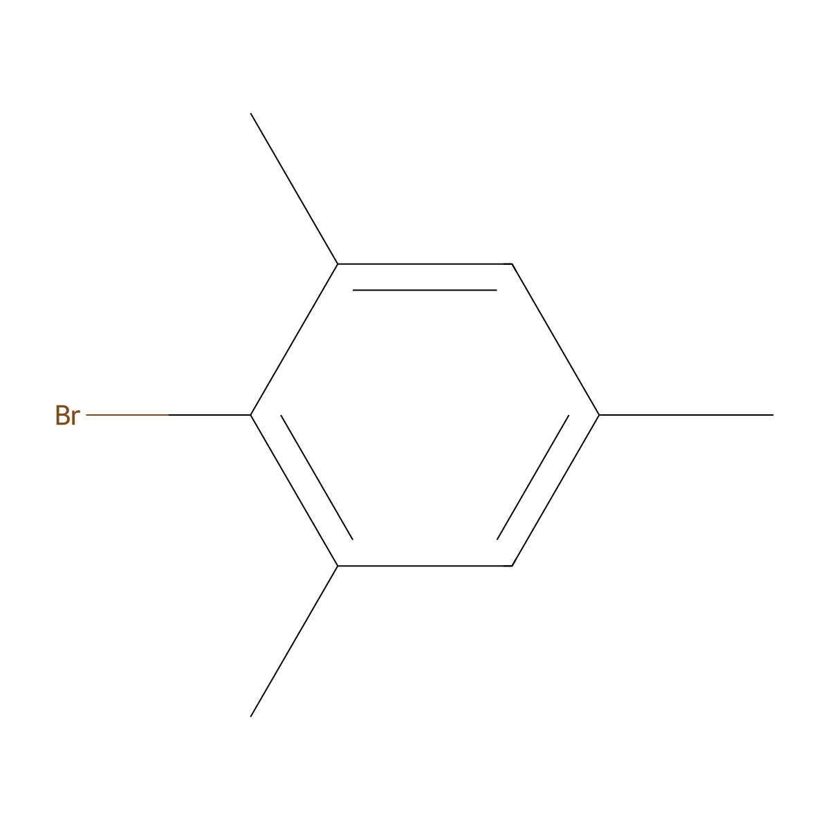 2-Bromomesitylene molecular structure, CAS 576-83-0