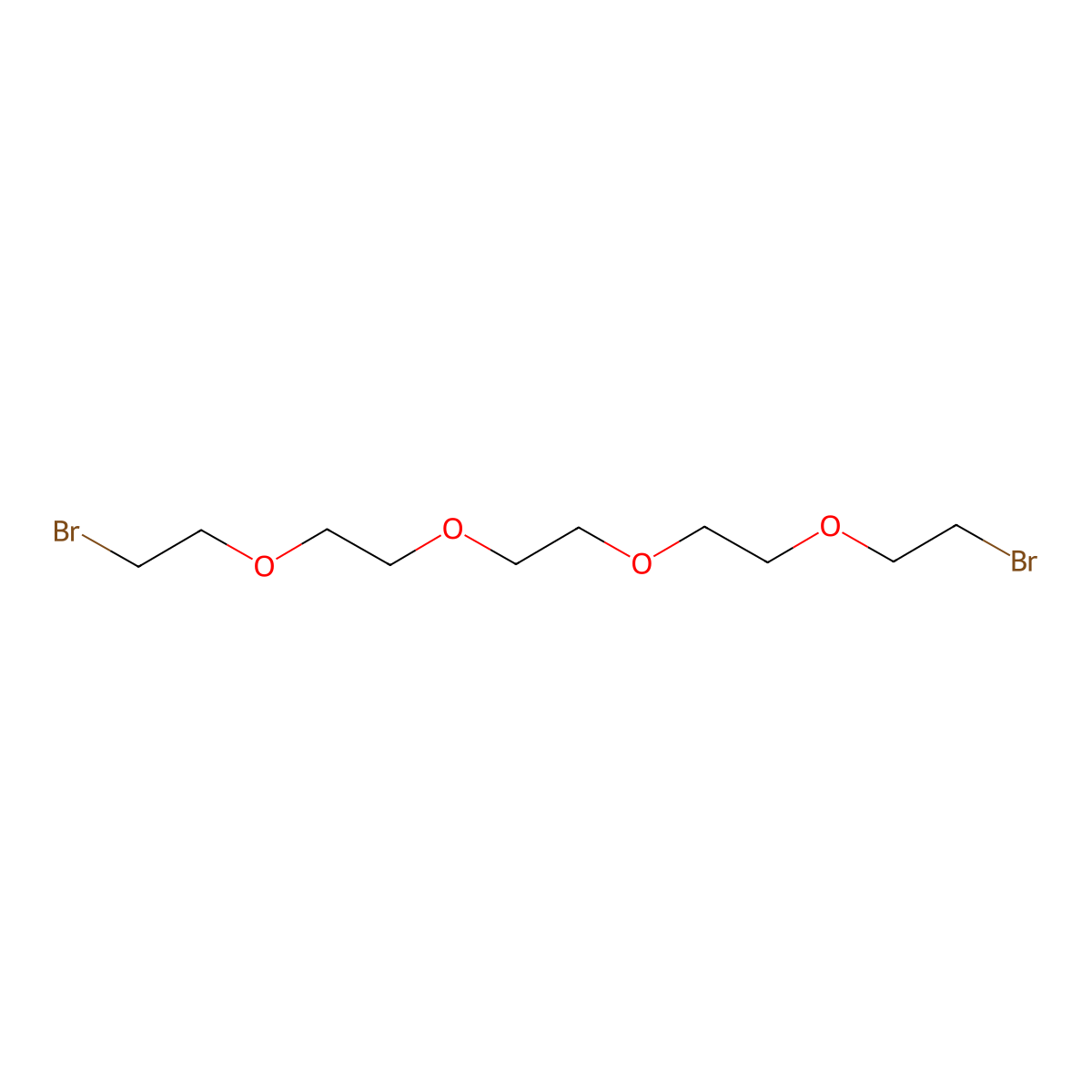 1,14-Dibromo-3,6,9,12-tetraoxatetradecane molecular structure, CAS 57602-02-5
