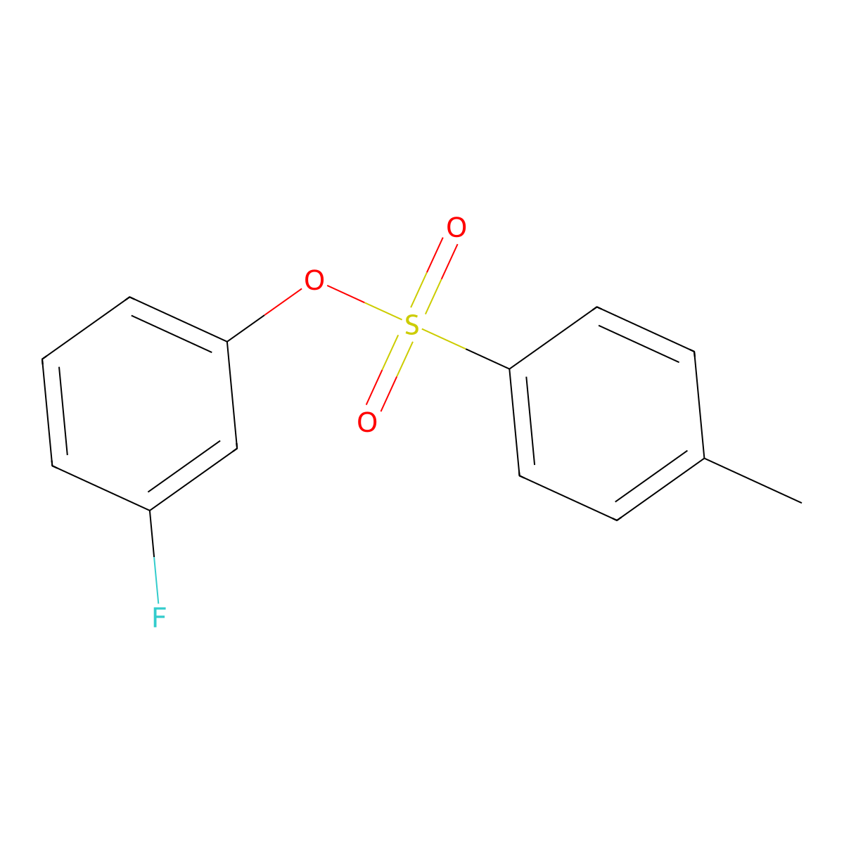 3-Fluorophenyl 4-methylbenzene-1-sulfonate molecular structure, CAS 57606-64-1