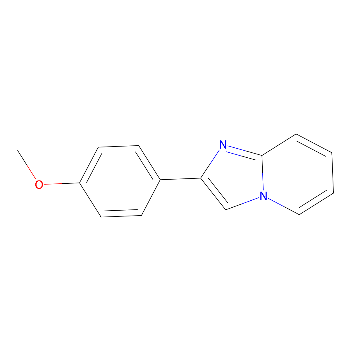 2-(4-Methoxyphenyl)imidazo[1,2-a]pyridine molecular structure, CAS 576081-98-6