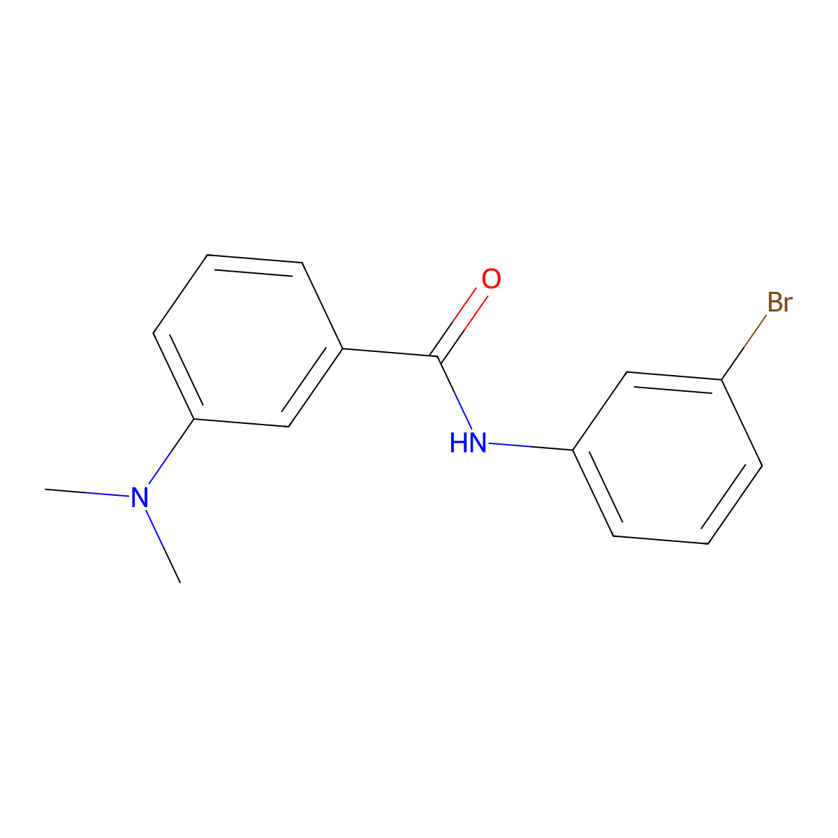 N-(3-Bromophenyl)-3-dimethylamino-benzamide molecular structure, CAS 5761-69-3