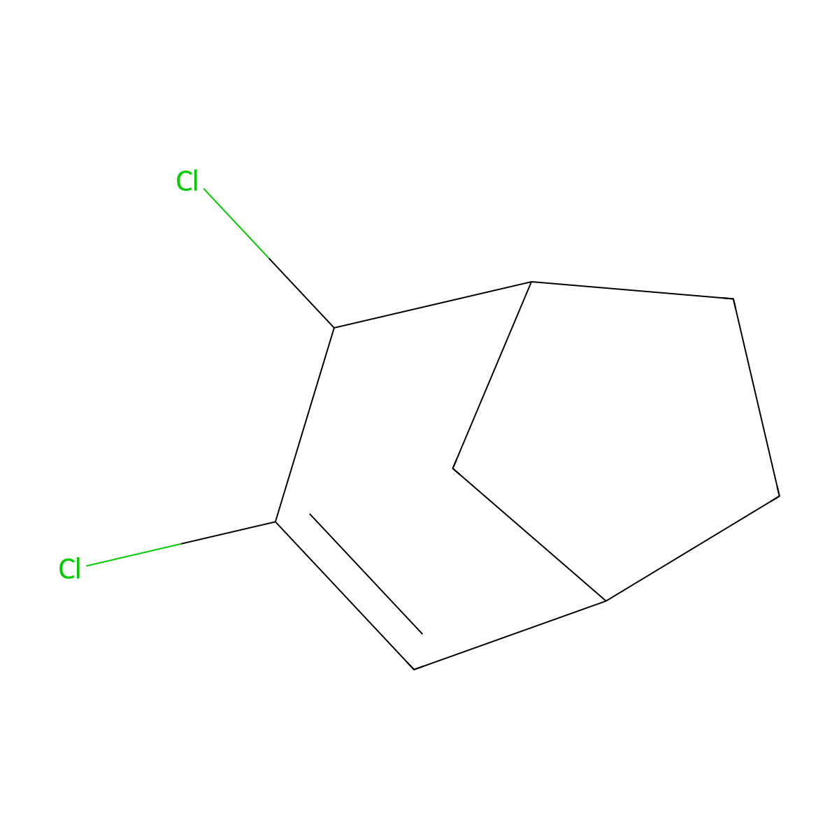 3,4-Dichlorobicyclo[3.2.1]oct-2-ene molecular structure, CAS 57615-42-6