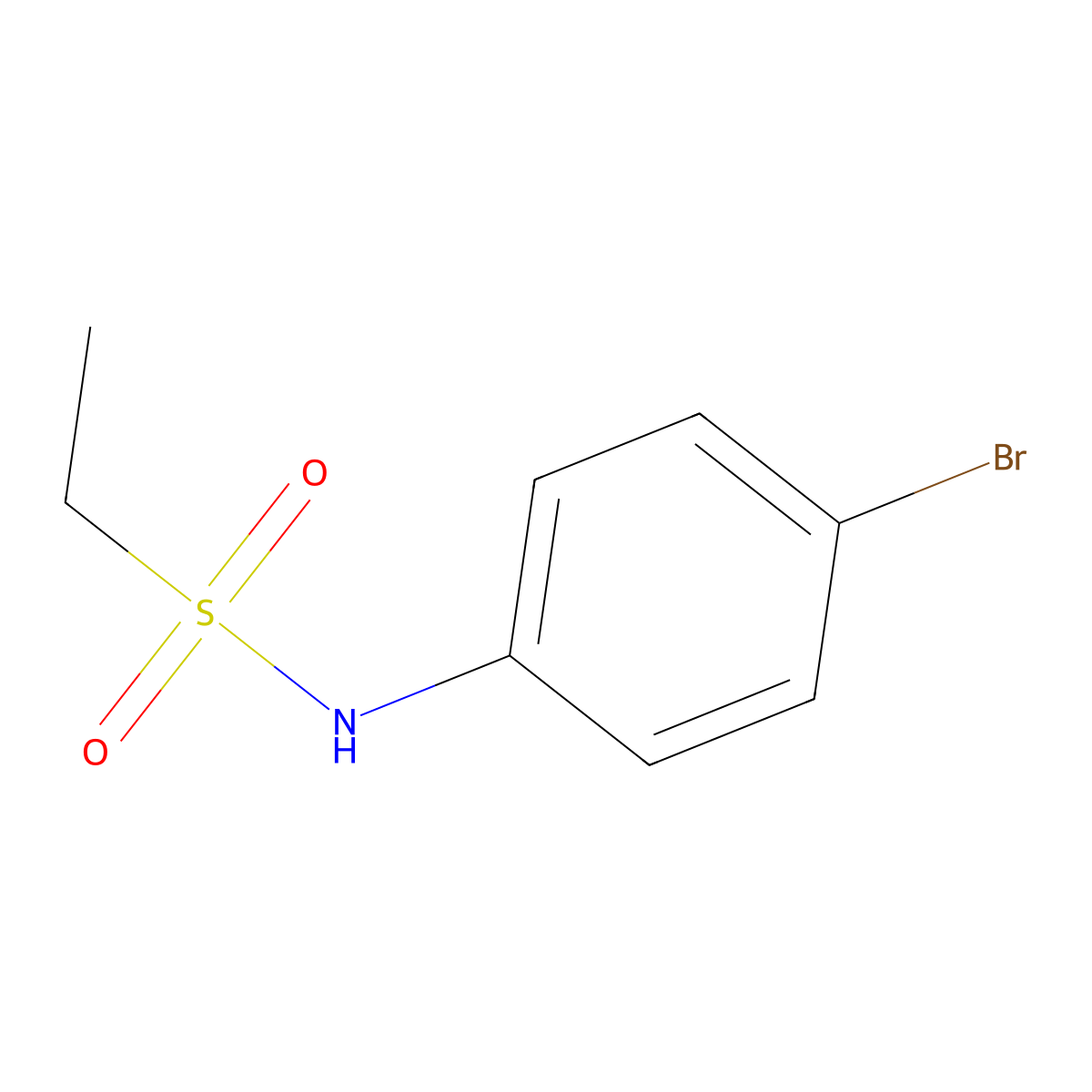 N-(4-bromophenyl)ethanesulfonamide molecular structure, CAS 57616-20-3