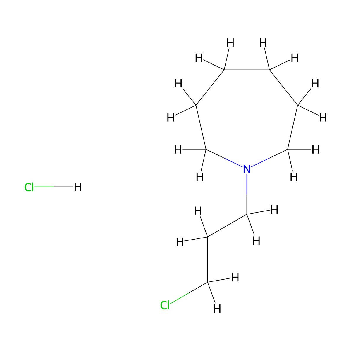 1-(3-Chloropropyl)azepane hydrochloride molecular structure, CAS 57616-77-0