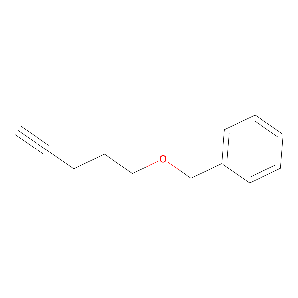 ((Pent-4-yn-1-yloxy)methyl)benzene molecular structure, CAS 57618-47-0