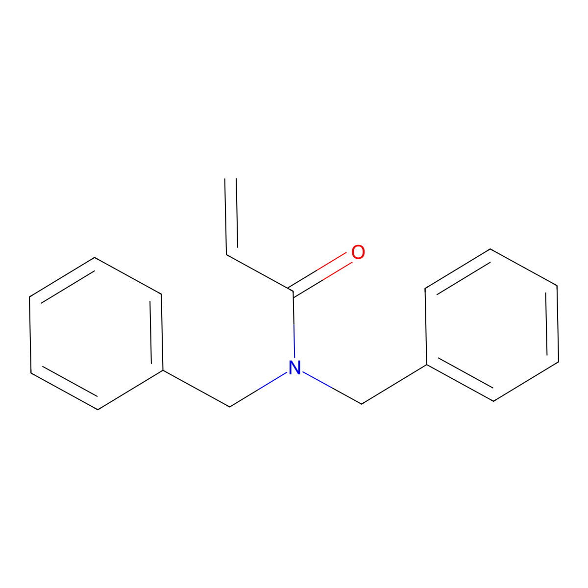 N,N-Dibenzylacrylamide molecular structure, CAS 57625-28-2
