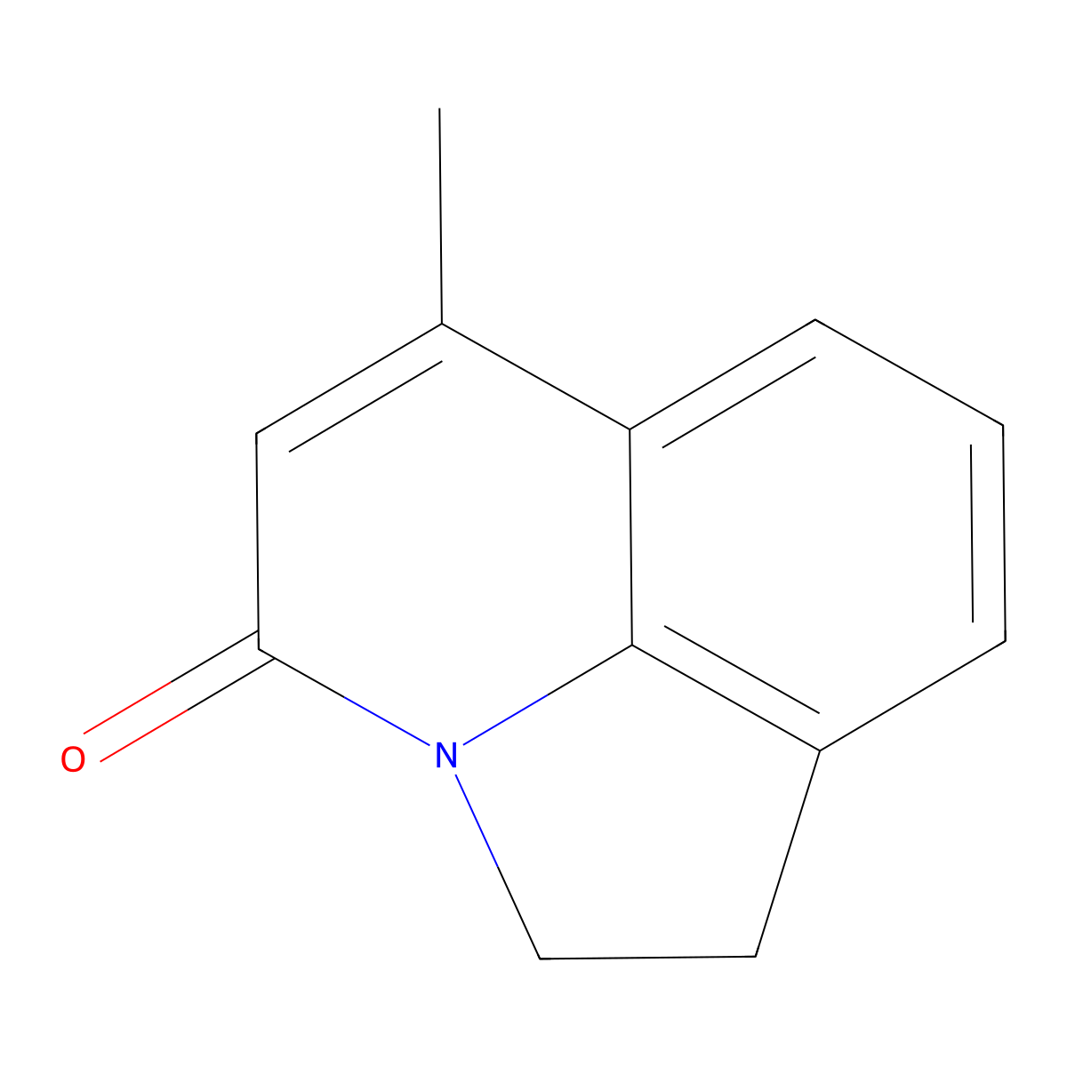 6-Methyl-1,2-dihydro-pyrrolo[3,2,1-ij]quinolin-4-one molecular structure, CAS 57625-61-3