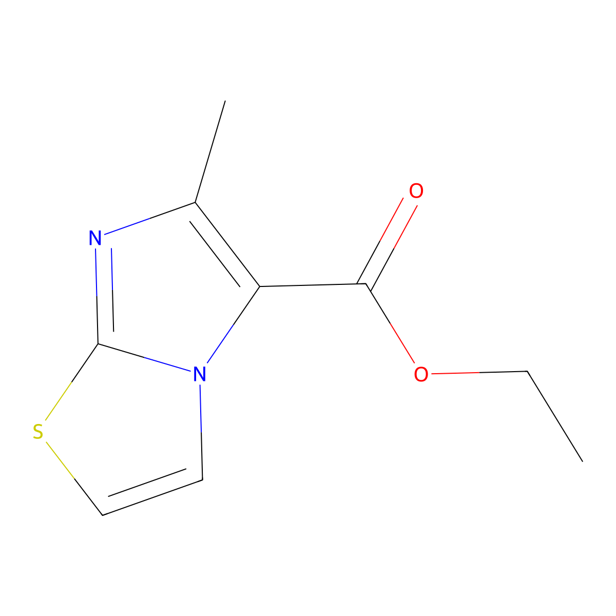 Ethyl 6-methylimidazo[2,1-b]thiazole-5-carboxylate molecular structure, CAS 57626-37-6