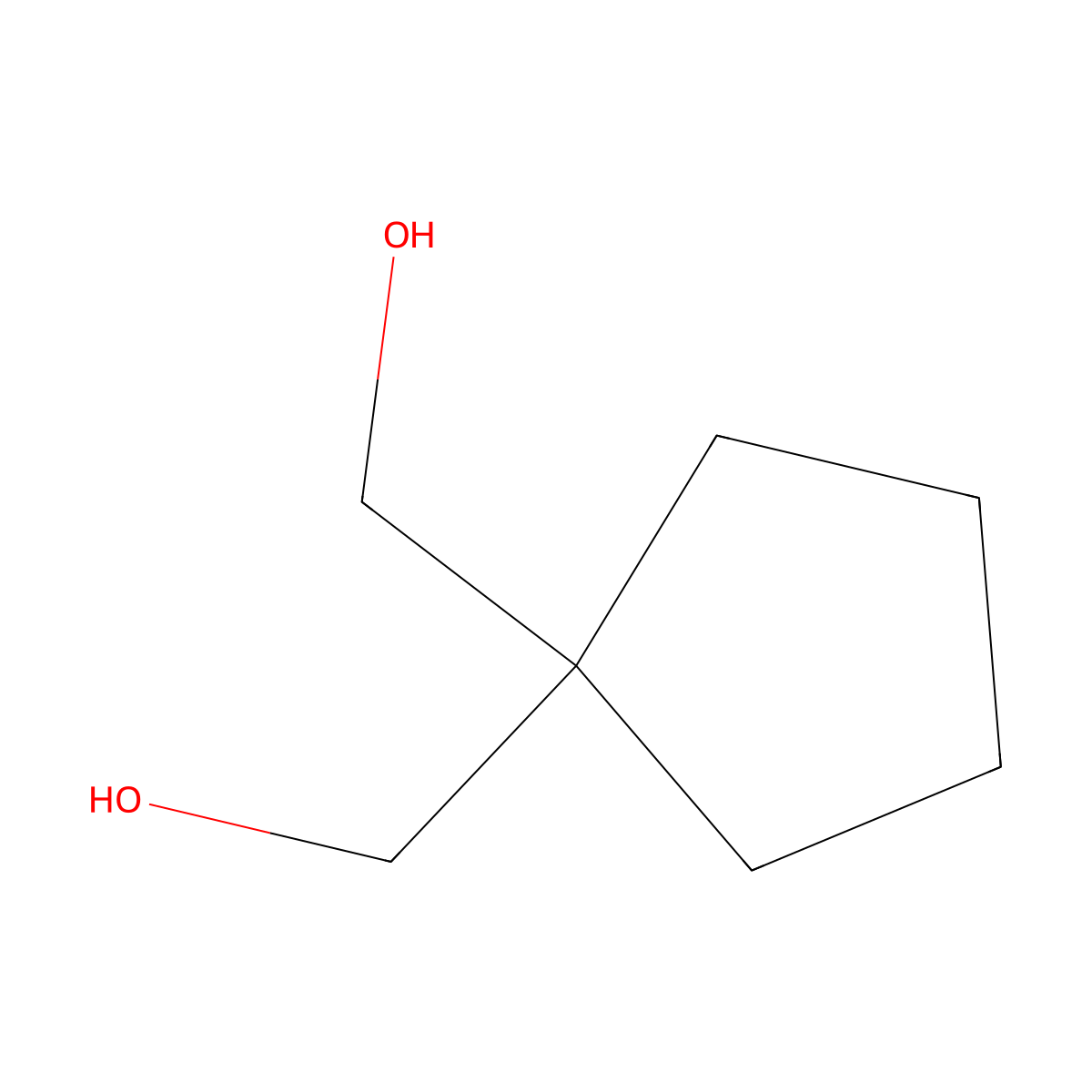 [1-(Hydroxymethyl)cyclopentyl]methanol molecular structure, CAS 5763-53-1