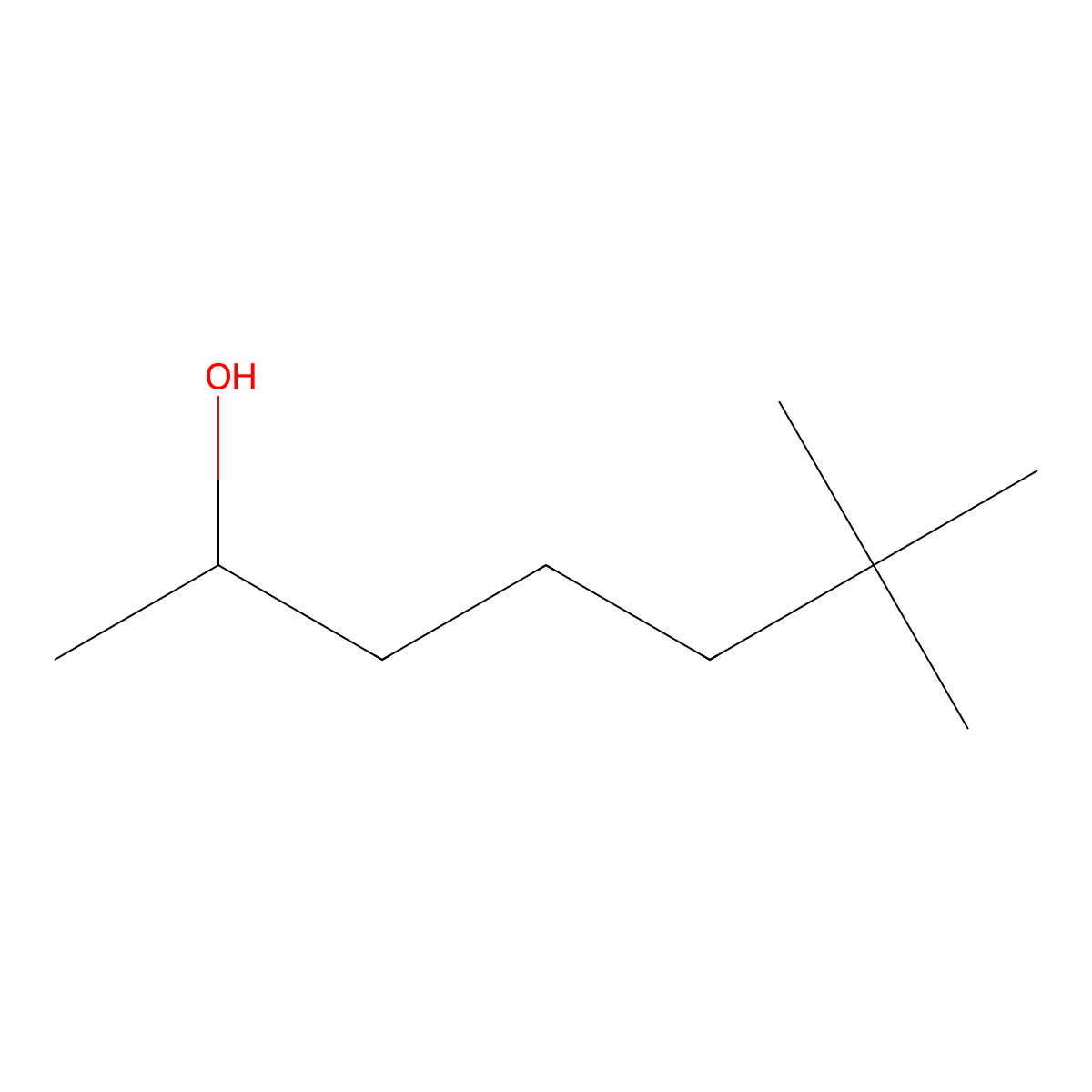 6,6-Dimethylheptan-2-ol molecular structure, CAS 57630-25-8