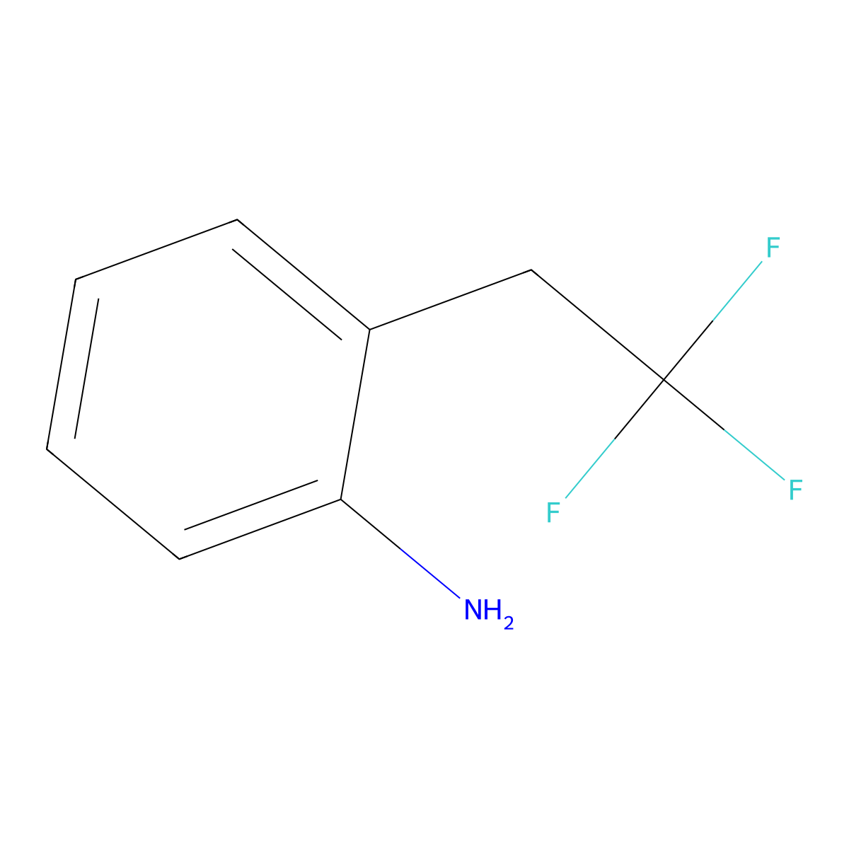 2-(2,2,2-Trifluoroethyl)aniline molecular structure, CAS 57631-04-6