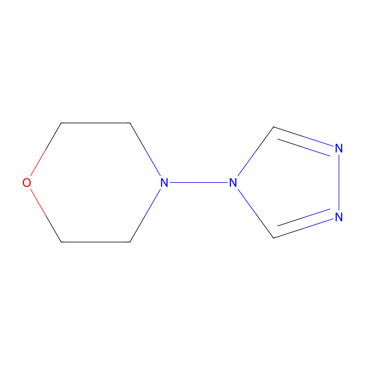 4-(4H-1,2,4-Triazol-4-yl)morpholine molecular structure, CAS 57634-67-0