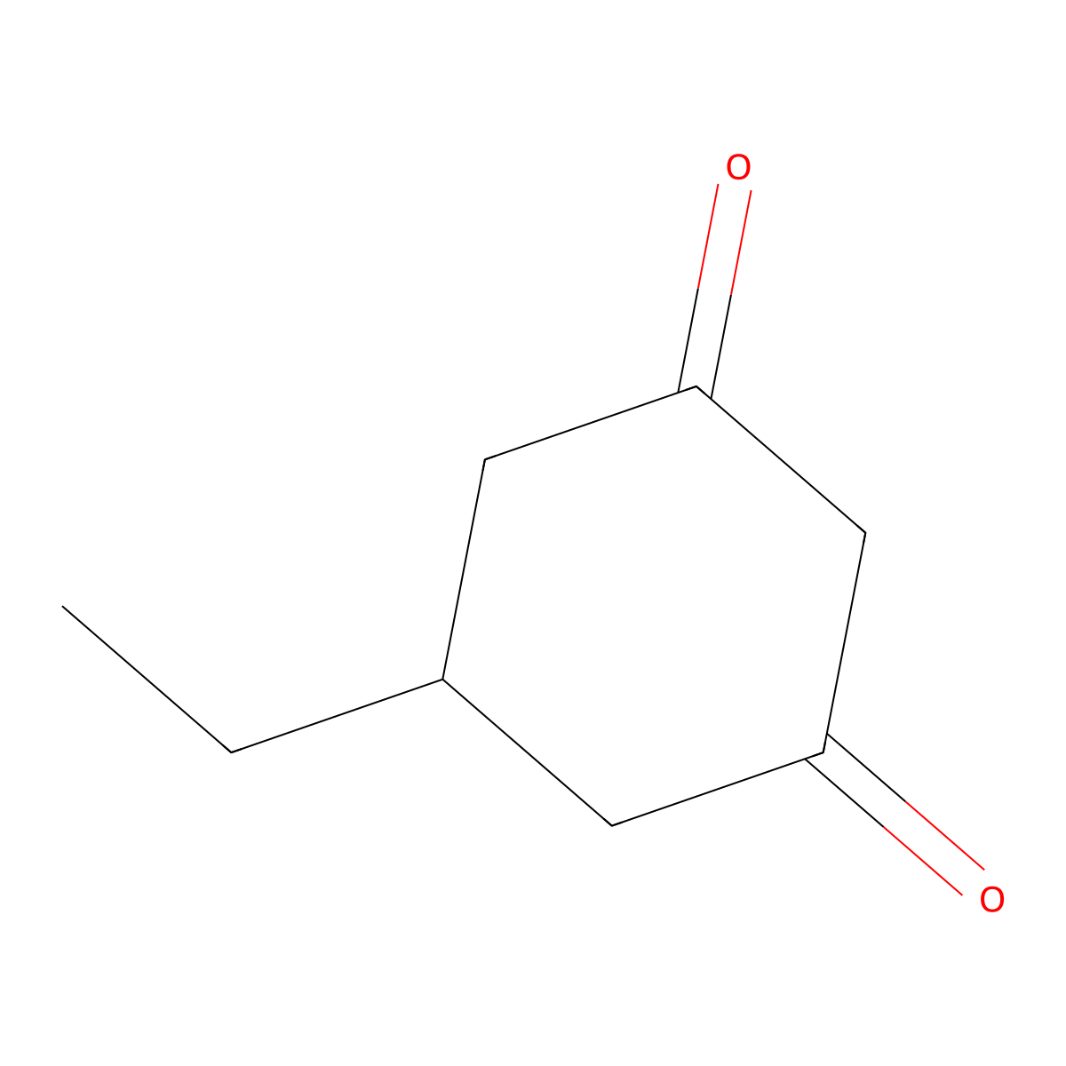 5-Ethylcyclohexane-1,3-dione molecular structure, CAS 57641-76-6