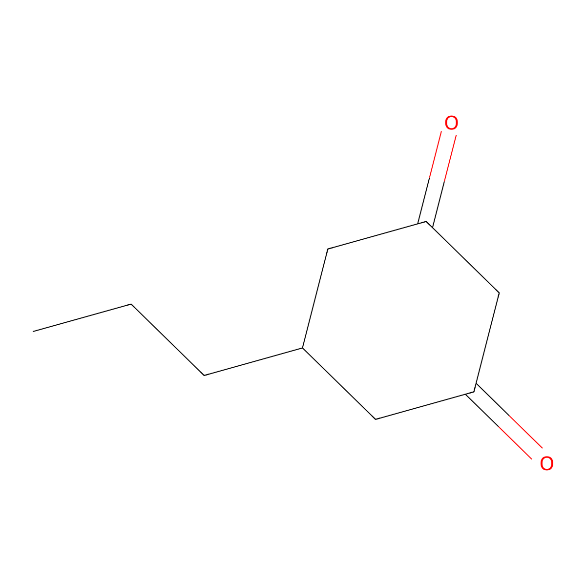 5-Propylcyclohexane-1,3-dione molecular structure, CAS 57641-89-1