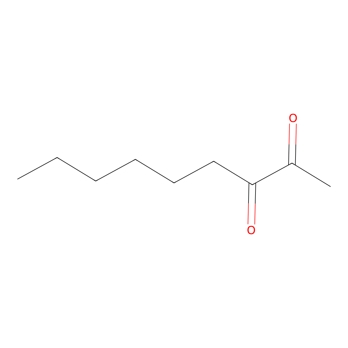 2,3-Nonanedione molecular structure, CAS 57644-90-3