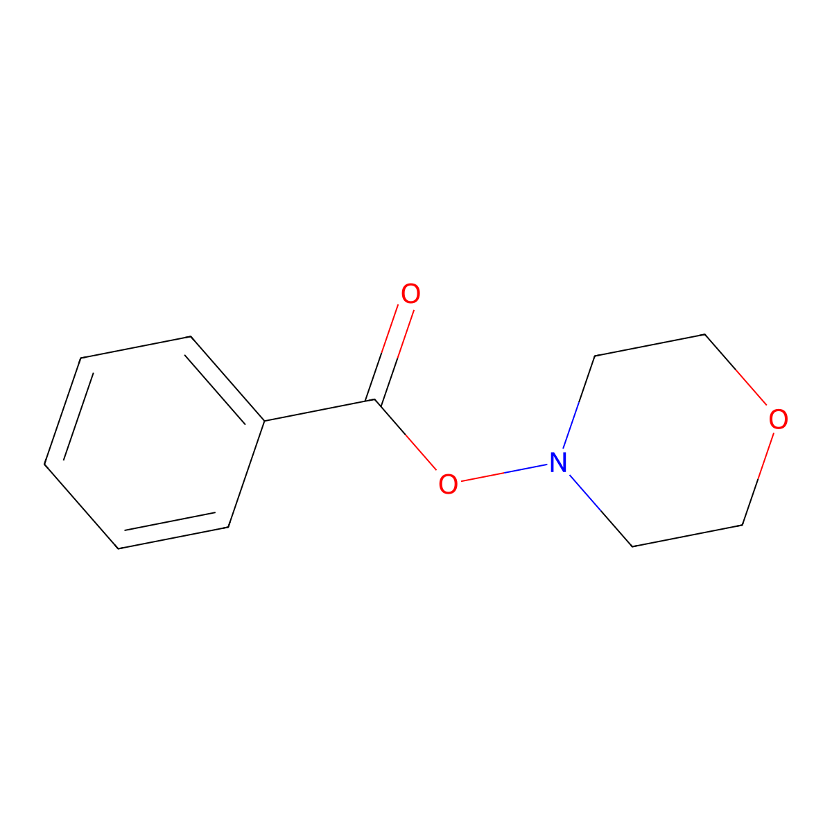 4-(Benzoyloxy)morpholine molecular structure, CAS 5765-65-1