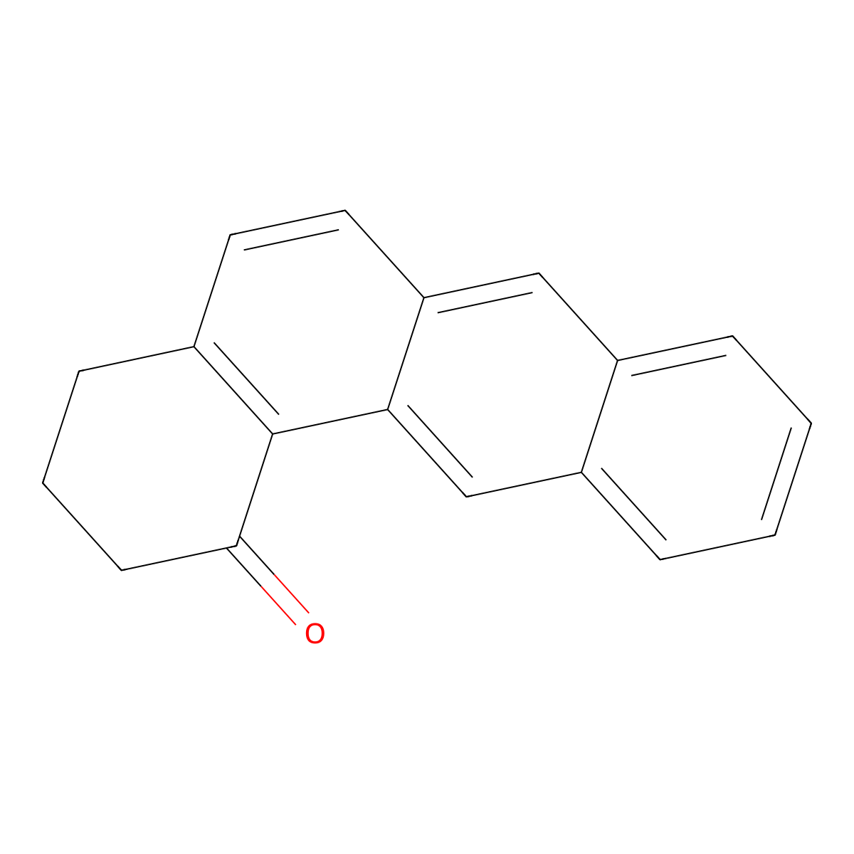 3,4-Dihydrobenz(a)anthracen-1(2H)-one molecular structure, CAS 57652-74-1