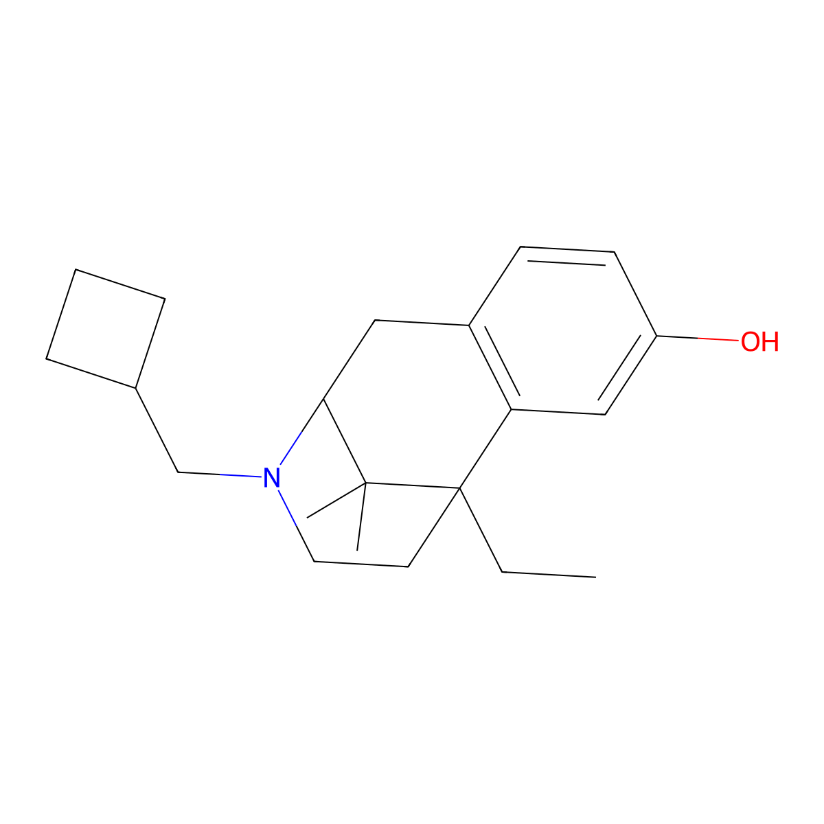 Cogazocine molecular structure, CAS 57653-29-9