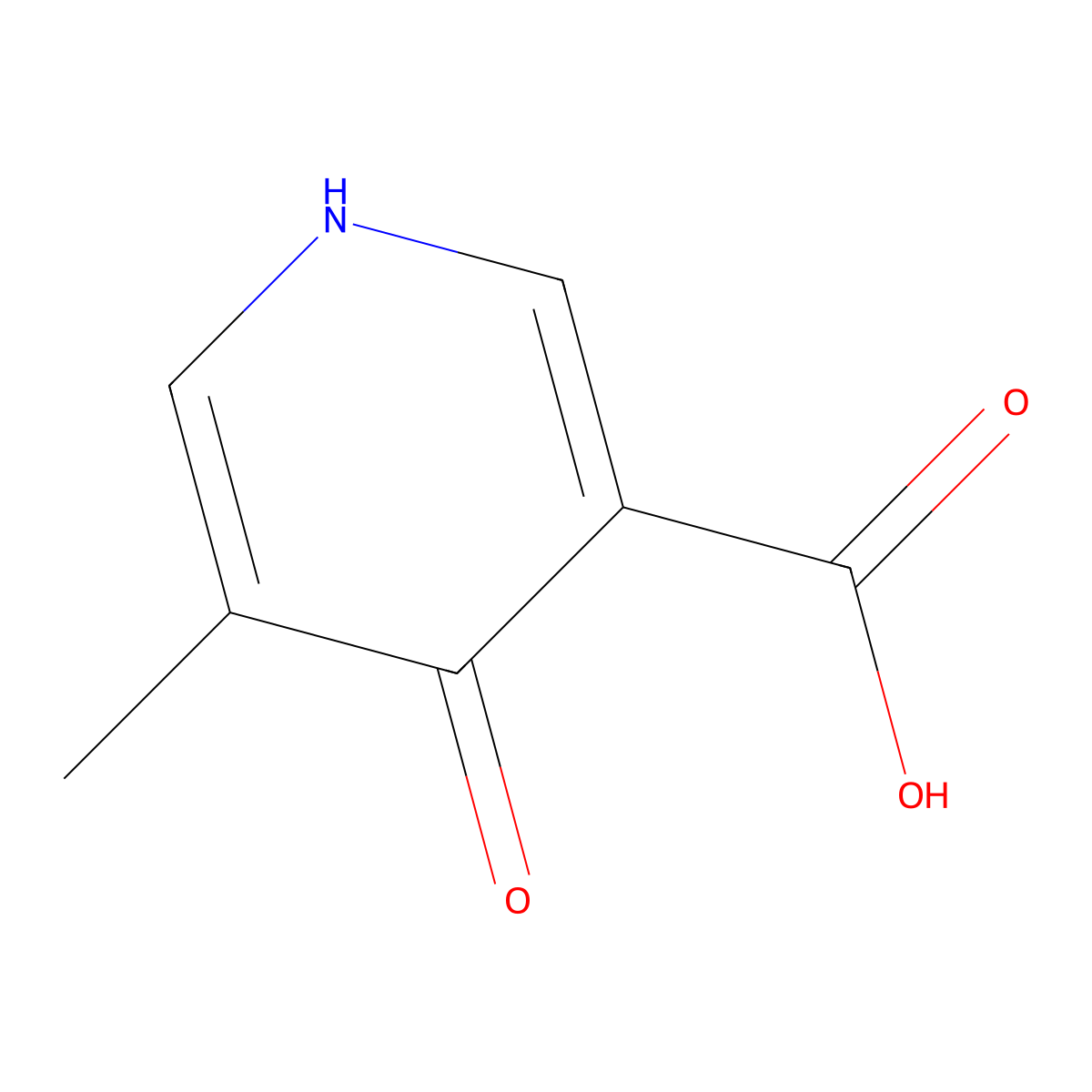 4-Hydroxy-5-methylpyridine-3-carboxylic acid molecular structure, CAS 57658-55-6